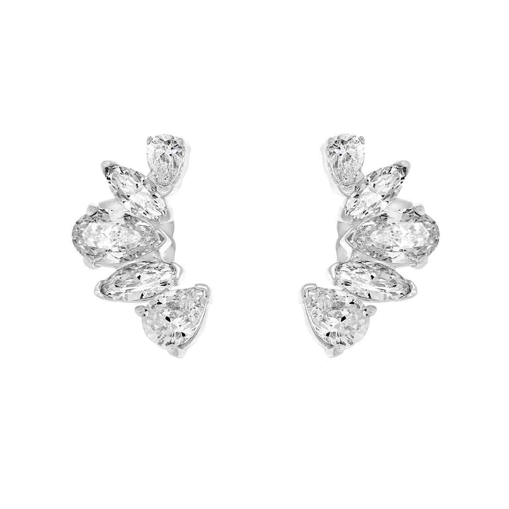 Pear & Marquise Diamond Stud Earring ER22345A 5X3